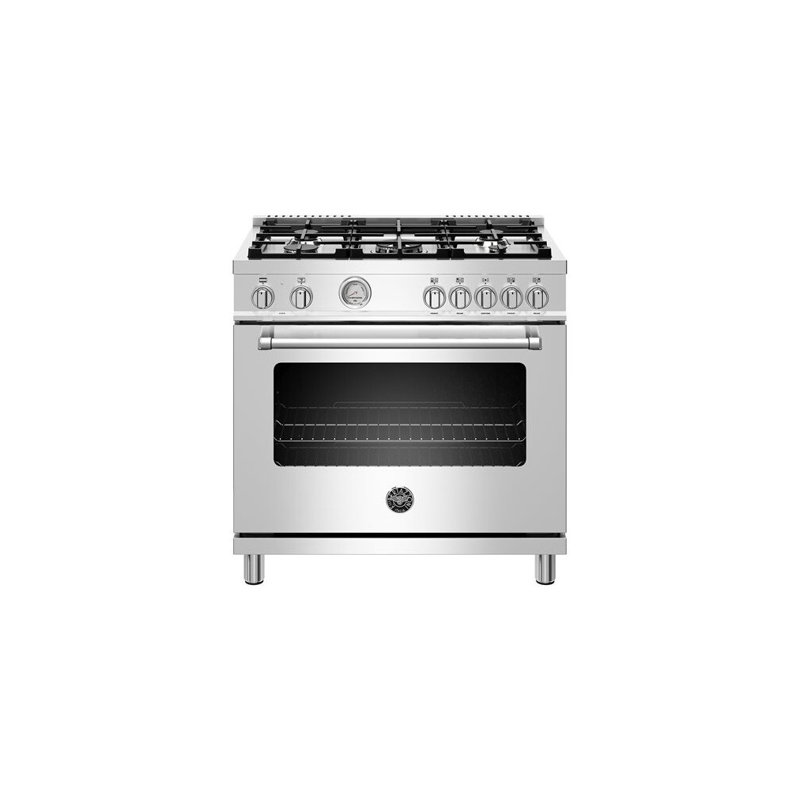 Bertazzoni 36" 5.9 Cubic Feet Dual Fuel Freestanding Range & Reviews